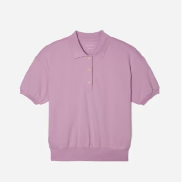 Everlane The Oversize Polo in Lilac - Picture 1 of 6